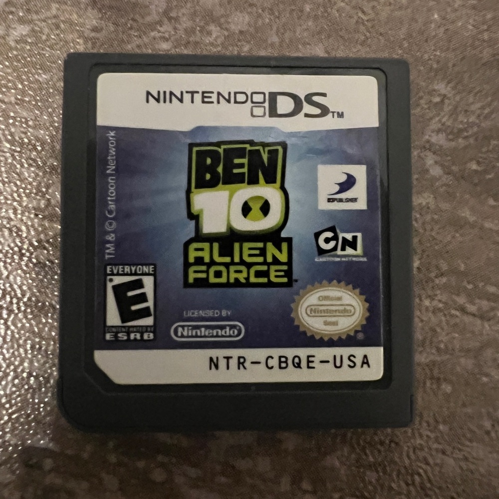 Nintendo DS Ben 10 Alien Force Game Cartridge - Black